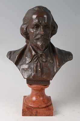 Lot 2353 - Hans Müller (Austrian 1873-1937) - bronze bust...