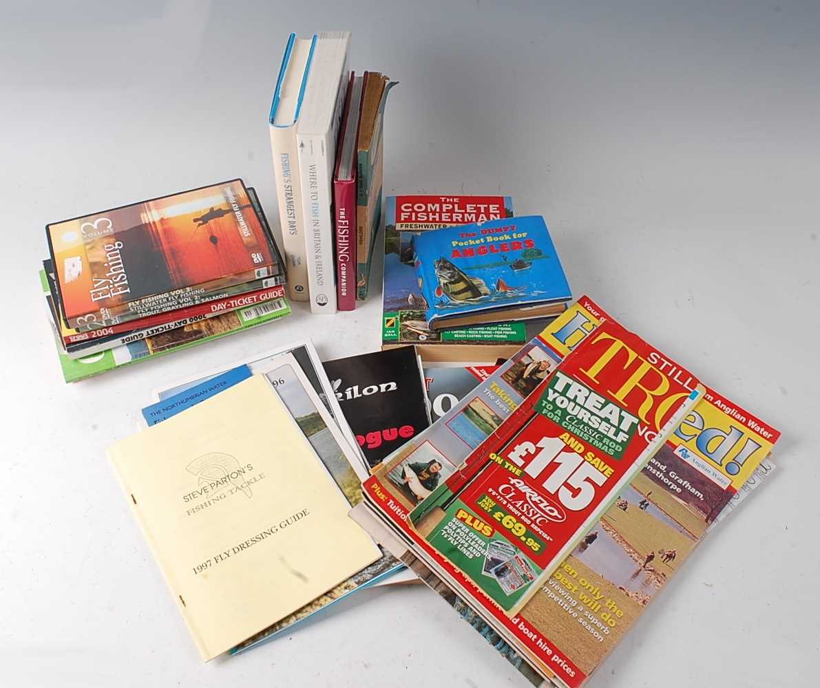 Lot 411 - A collection of fishing related books and