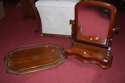 Lot 1362 - A Victorian mahogany swing framed toilet...