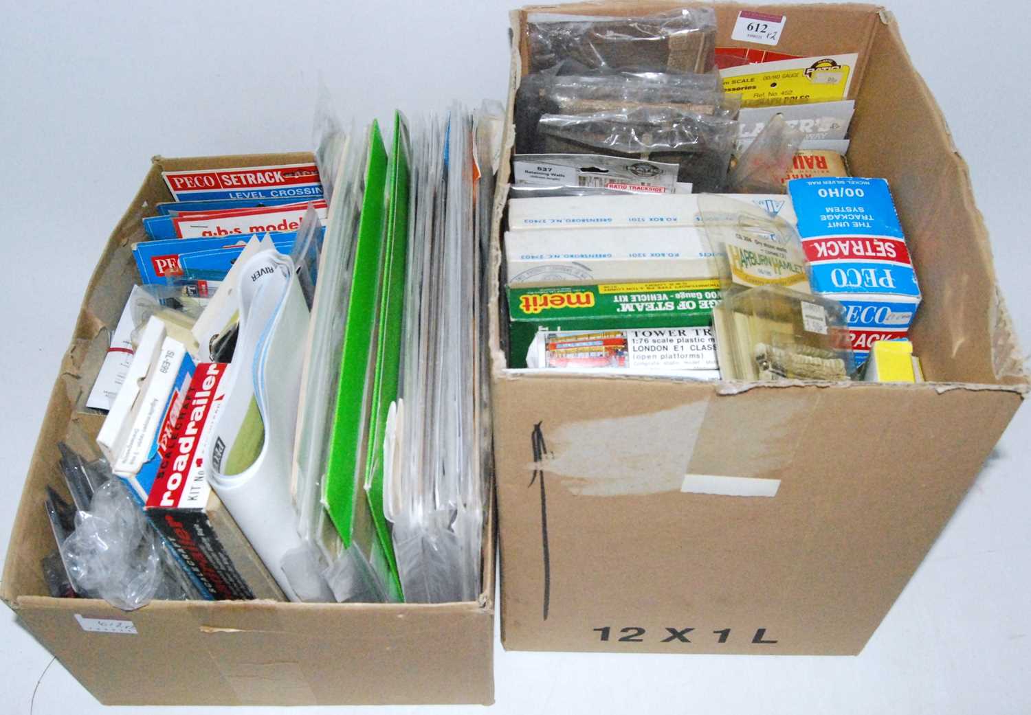 Lot 612 - Two small boxes containing quantity of kits...