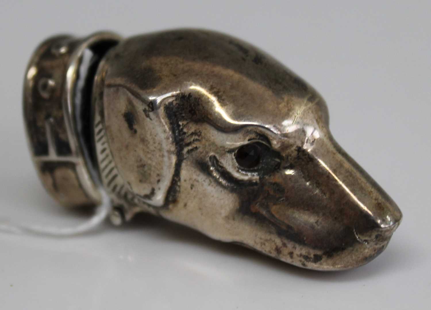 Lot 407 - A modern white metal novelty vesta case in the...