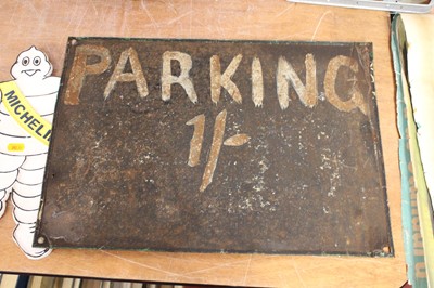 Lot 688 - A Castrol Motor Oil prices from bulk tin sign,...