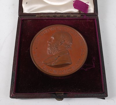 Lot 147 - A Sir Joseph Whitworth Memorial medal, in...
