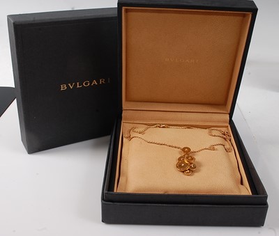 Lot 2220 - An 18ct yellow gold Cicladi pendant by Bulgari,...
