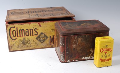 Lot 267 - * A stained pine box advertising Colman's...