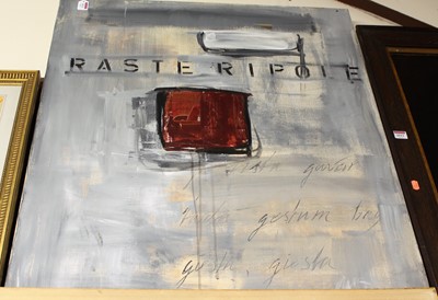 Lot 1013 - Contemporary school - Rasteripole, acrylic on...