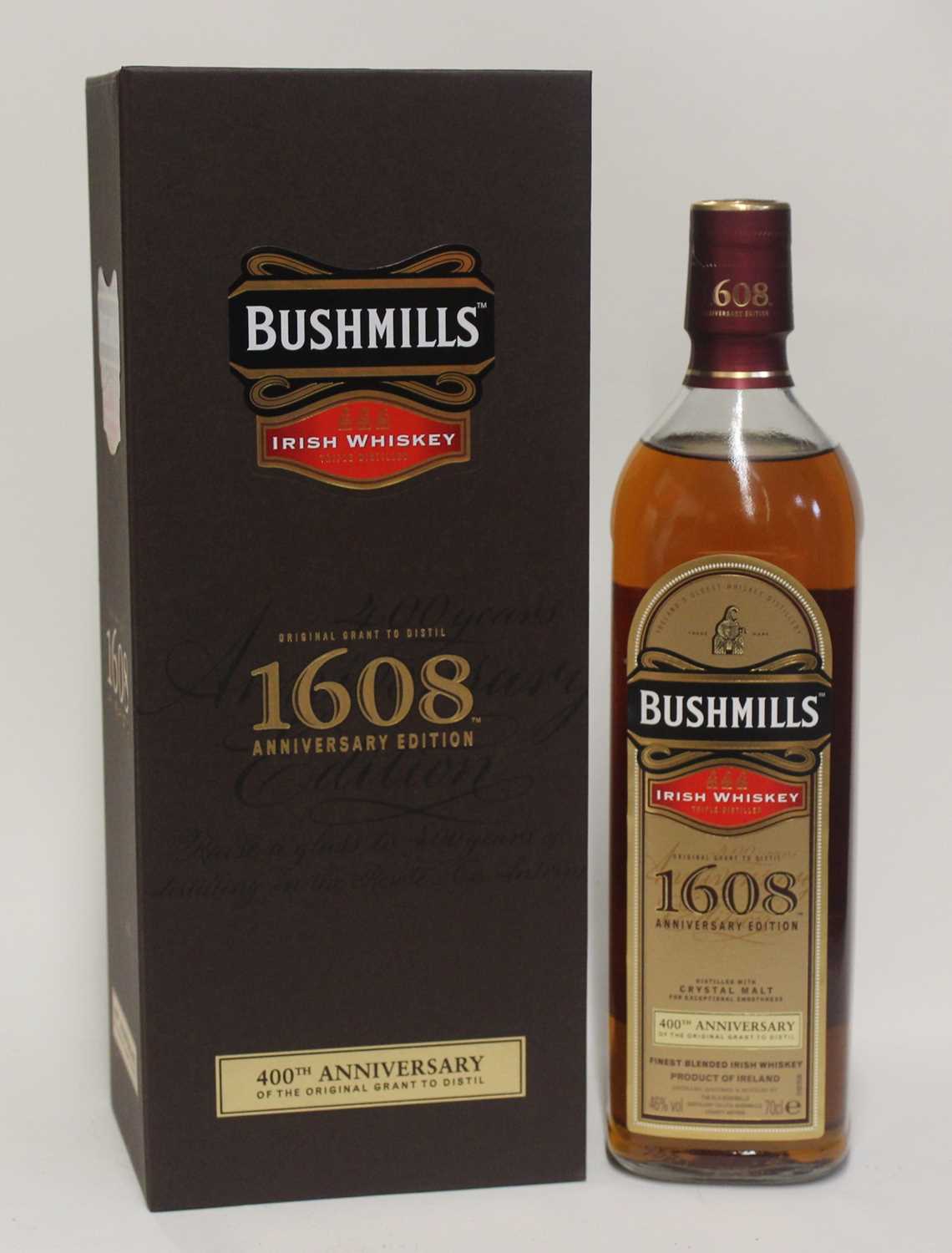 Lot 1327 - Bushmills 1608 anniversary edition Irish...