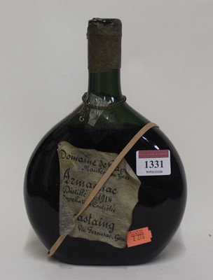 Lot 1331 - Domaine de Papole Armagnac, distilled 1914,...