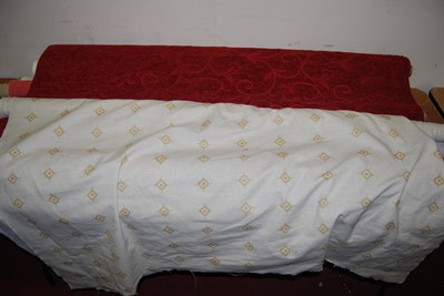 Lot 1146 - A collection of various sundry rolls of fabric