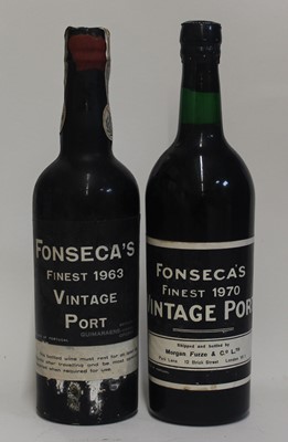 Lot 1276 - Fonseca's Vintage Port, 1963, one bottle; and...