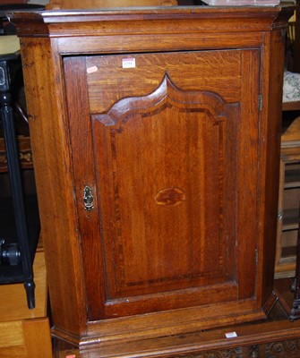 Lot 1254 - A 19th century provincial  oak single door...