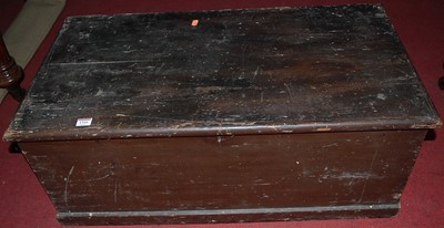 Lot 1316 - A 19th century stained pine hinge topped...