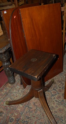 Lot 1325 - A Regency style mahogany D-end twin pillar...