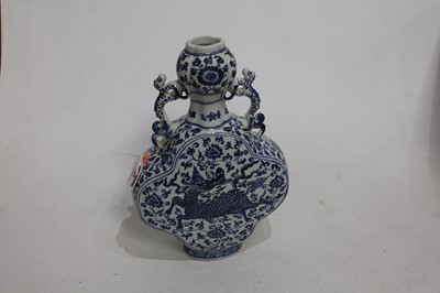 Lot 45 - A Chinese export double gourd moon vase,...