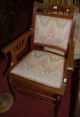Lot 1391 - A late Victorian walnut and bright coloured...