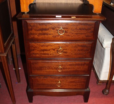 Lot 1423 - A Stag Minstrel bedside chest of four long...