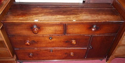 Lot 1460 - A 19th century provincial mahogany low...