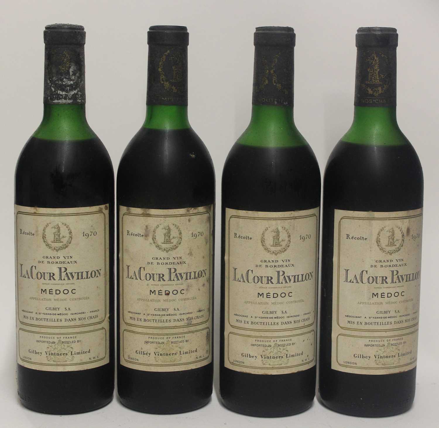 Lot 1045 - LaCour Pavillon, 1970, Medoc, four bottles
