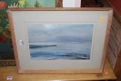 Lot 1034 - Leslie Worth (1923-2009) - Coastal scene,...