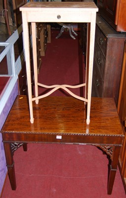 Lot 1264 - A mahogany Chippendale style low rectangular...