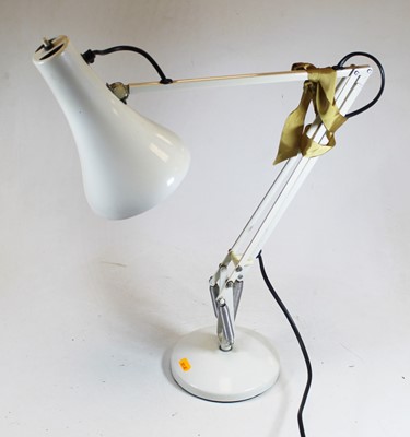 Lot 161 - A 1970s white painted anglepoise desk lamp