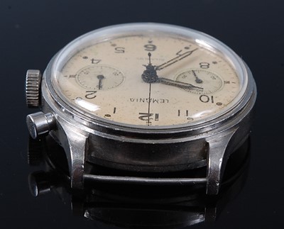 Lot 103 - A Gentleman's Lemania Military Issue steel...