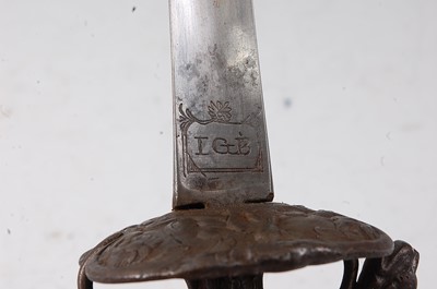 Lot 167 - A circa 1800 French sword, the 81cm triangular...