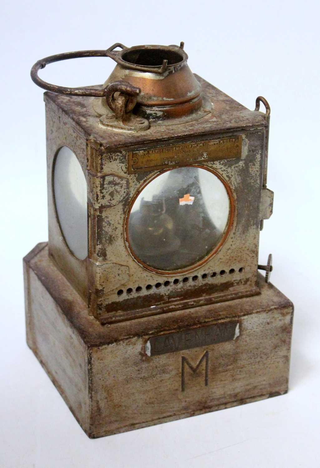 Lot 6 - A Welch patent LNER signal lamp inner by...