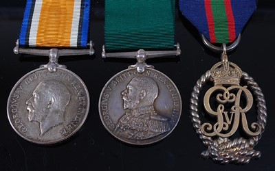 Lot 2 - A Naval group of three medals to include...