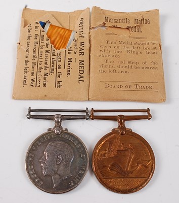 Lot 23 - A WW I pair to include British War medal and...