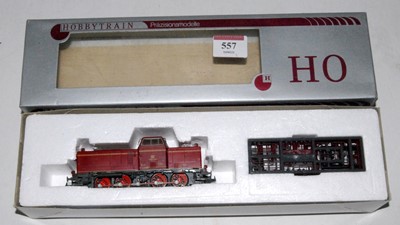 Lot 557 - A Hobbytrain DB red diesel shunter (M-BM)