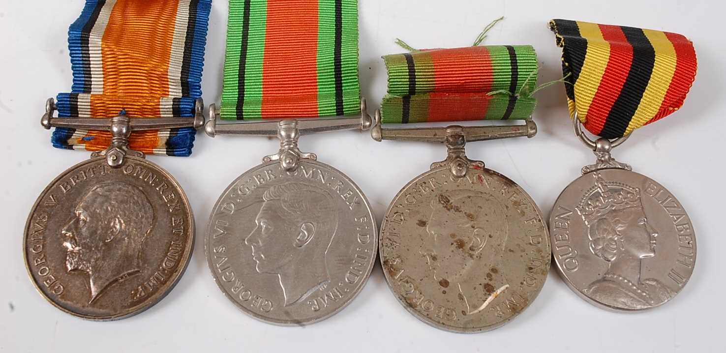 Lot 32 - A WW I British War medal, naming 1739 PTE. W....