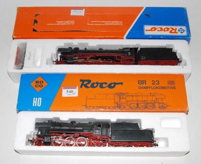 Lot 540 - Roco H0 ref 04120A DB black class BR 23 2-6-2...