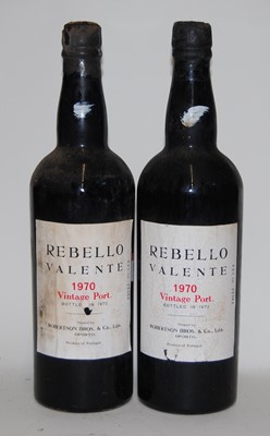 Lot 1279 - Rebello Valente Vintage Port, 1970, two bottles