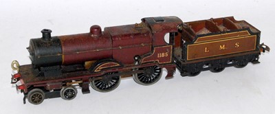 Lot 253 - Hornby No. 2 special clockwork loco and tender...