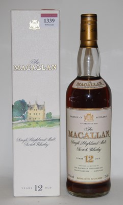 Lot 1339 - Macallan 12 year old Single Highland Malt...