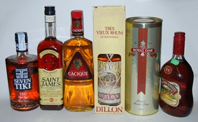 Lot 1343 - Assorted rums, to include one bottle Havana...