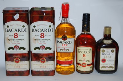 Lot 1347 - Various Bacardi rums, to include aged 8 years,...