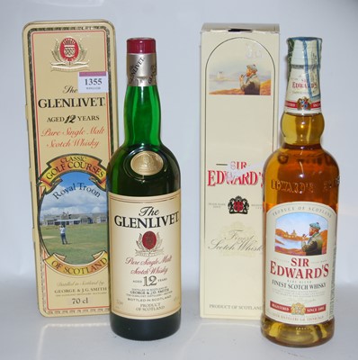 Lot 1355 - The Glenlivet aged 12 years Single Malt Scotch...