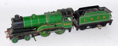 Lot 262 - 4-4-0 loco and tender LNER 5510, appears home...