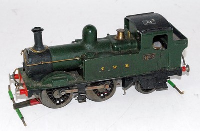 Lot 266 - 0-4-2 tank loco GWR 4800 green, appears home...