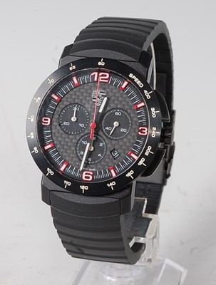 Lot 2315 - A gents Porsche design black-coated stainless...