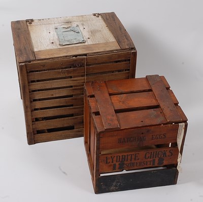 Lot 461 - * A mid-20th century slatted wooden...