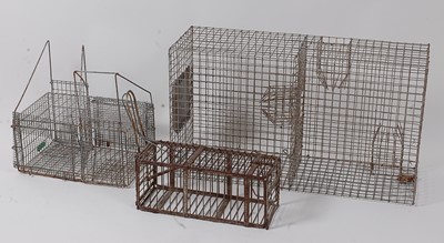 Lot 400 - * A Gilpa wirework rat / sparrow trap, of...