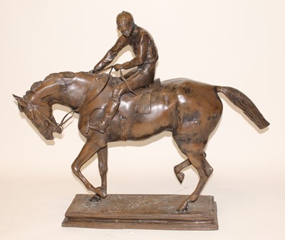 Lot 250 - A large contemporary bronze model of a...