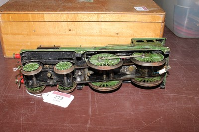 Lot 273 - 4-4-0 loco only, electric motor, green with...