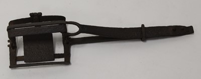 Lot 423 - * A blacksmith-made 'Ringwood' style trap,...