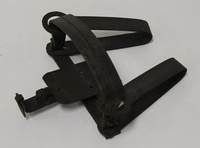 Lot 425 - * A British folding double-spring trap, having...