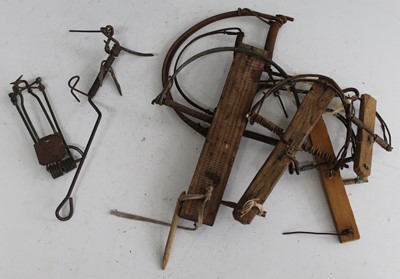 Lot 444 - * A large collection of assorted traps, to...