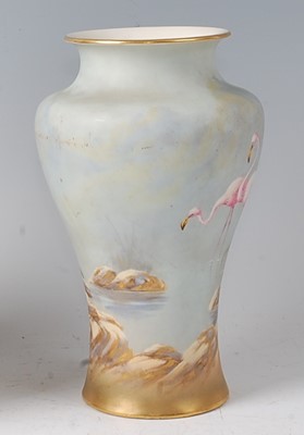 Lot 2040 - A Royal Worcester porcelain Sabrina ware vase,...